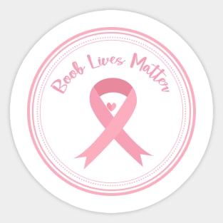 Breast Cancer Awareness Funny Sticker
